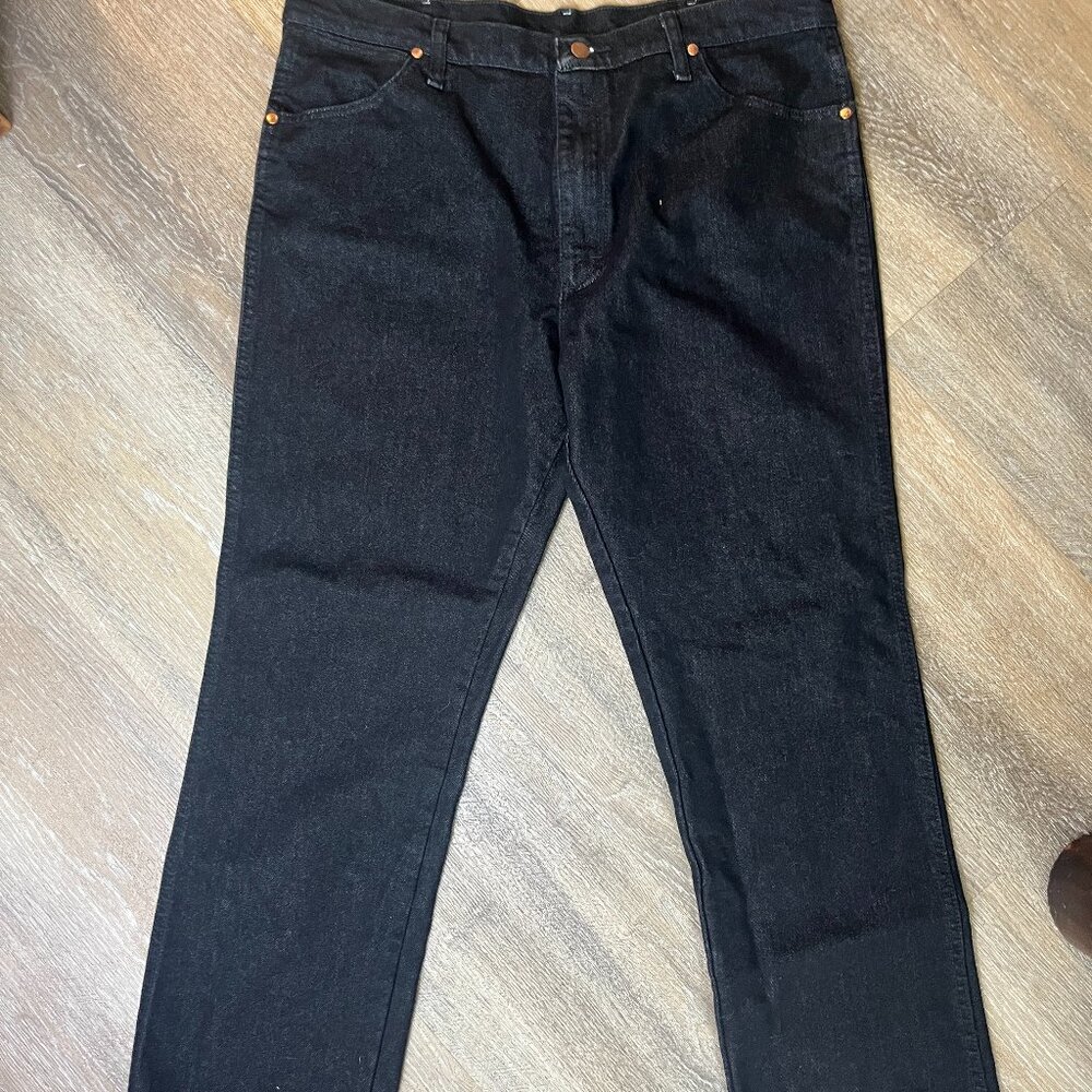 Wrangler Dark Wash Straight Leg Jeans High Rise Classic Fit - Picture 1 of 9